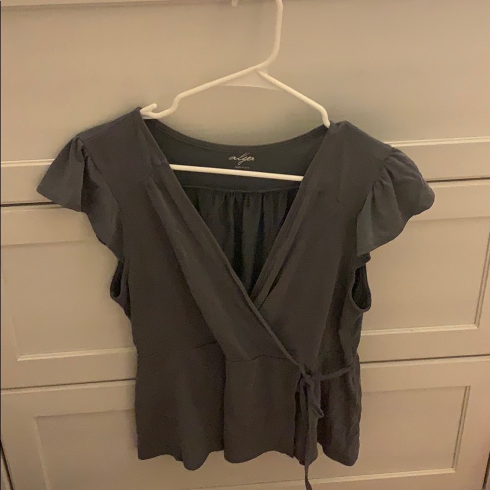 Francesca’s Grey Blouse/Shirt